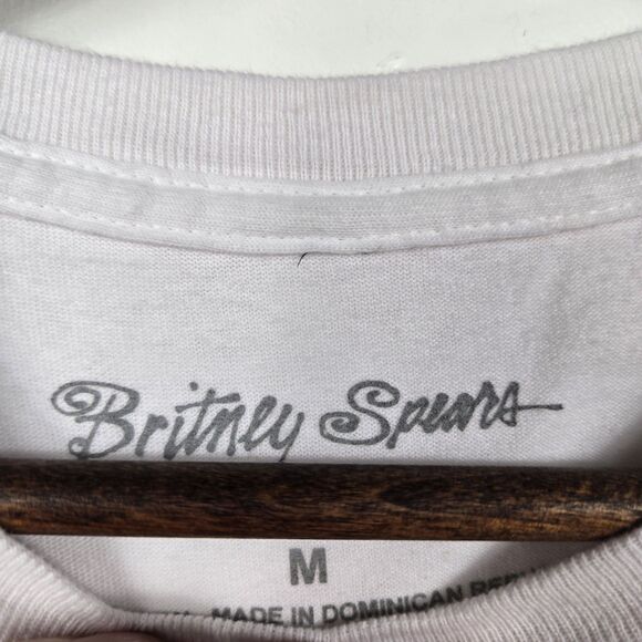 Britney Spears Women's Size Medium White Short Sleeve T Shirt Pop - Picture 3 of 5